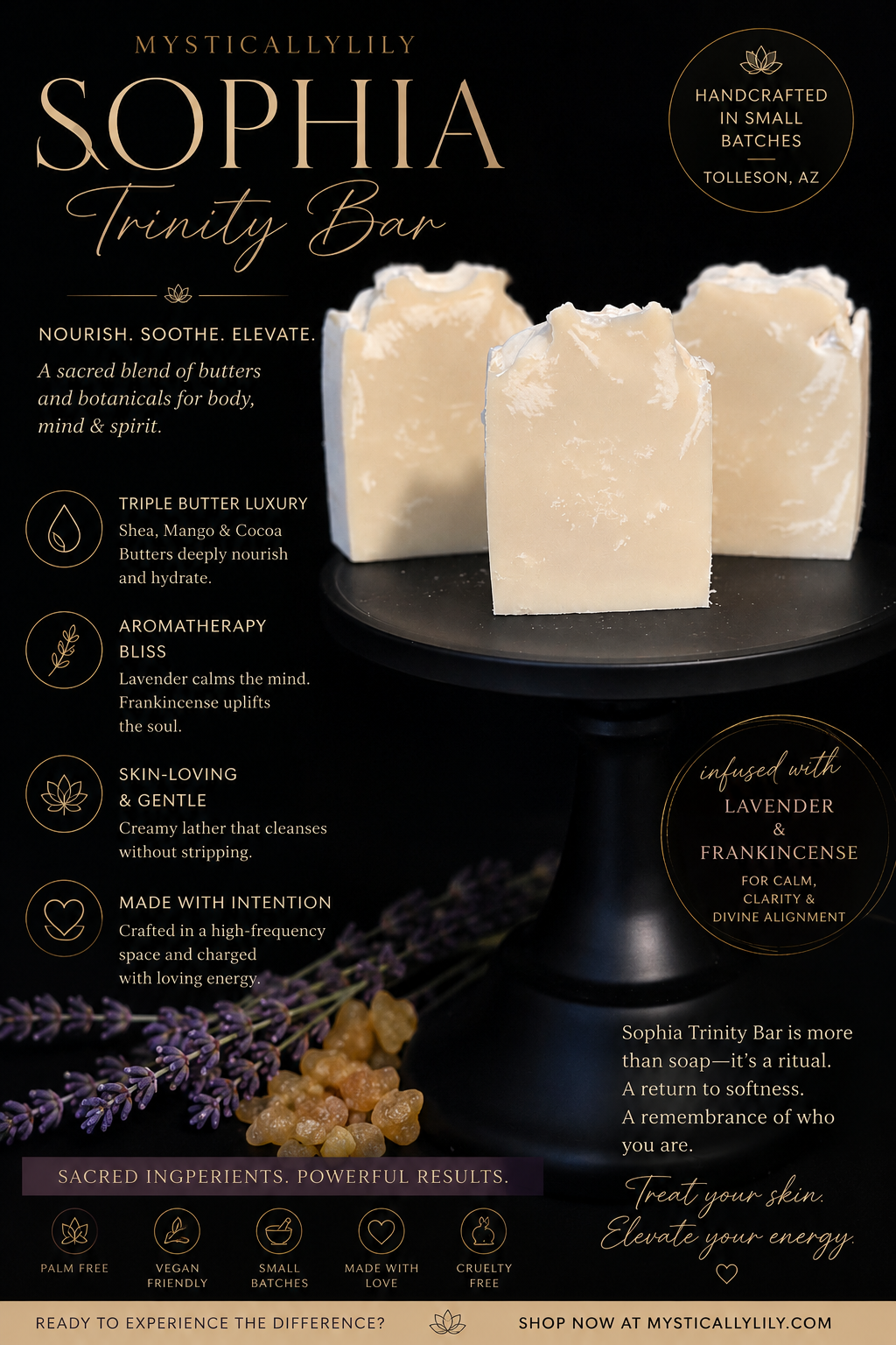 Sophia Trinity Triple Butter Bar